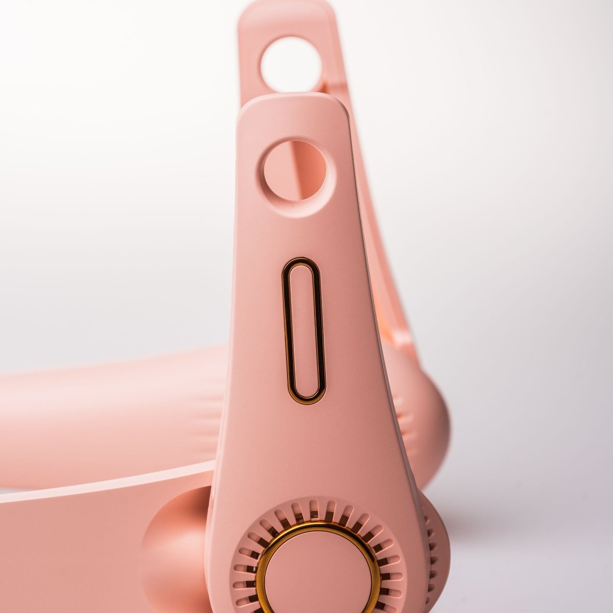 Close-up of Fan Blades - "The Office Fan - Pink"