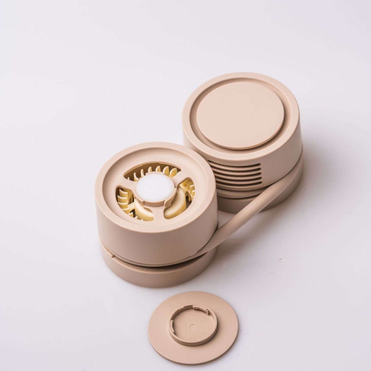 Internal Components Detail - "The Yoga Fan - Beige"